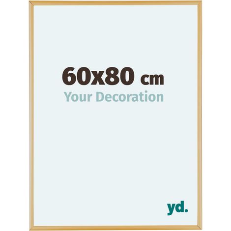 yd. - Cadre photo 60x80 - Or Vintage - Aluminium - Kent