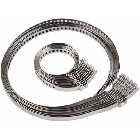 10 Pcs Collier Soufflet Cardan,Pince De Joint HomocinéTique d'arbre à Cardan Collier De Serr en Acier Inoxydable Réglable (1/4)