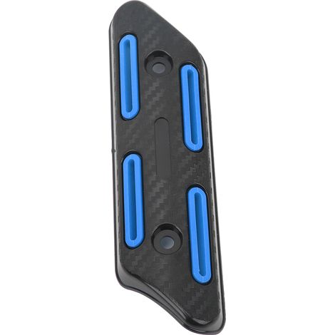 Universeller Hitzeschutz für Auspuffrohre, kompatibel mit 27-51 mm Rohren, Motorrädern, Quads, ATVs, Rollern, blaue Farbe, Hochtemperaturisolierung. (1/5)