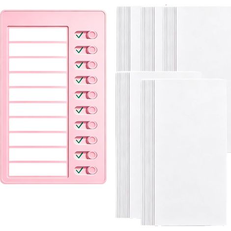 Memo-Kunststofftafel,Notizbrett für tägliche, mit Blank Papier für Aufgabe (1/2)