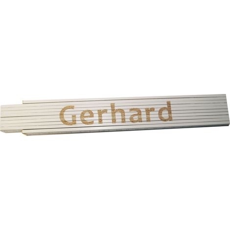 Zollstock Gerhard 2 m weiß Zollstock