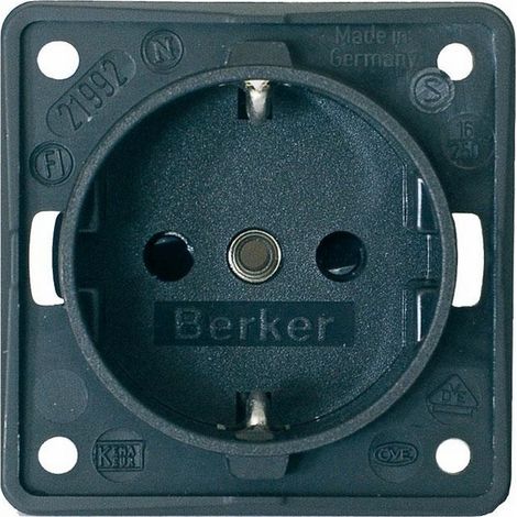 Presa berker schuko 230V 16A grigia