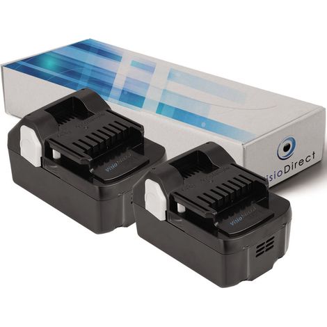 Lot de 2 batteries pour Hitachi DV18DSL perceuse visseuse 3000mAh 18V (1/2)