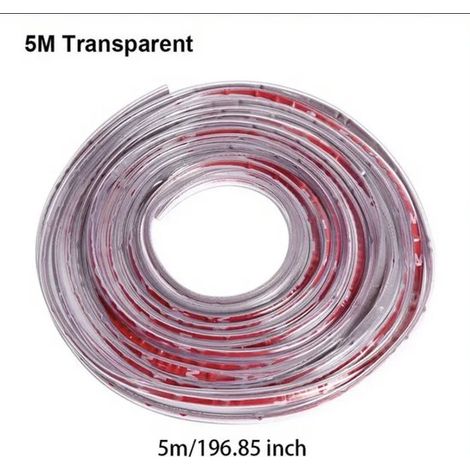 Rojo Protector de puerta de coche universal, tira protectora de borde puerta coche, tira goma moldura, protector contra arañazos puertas coche (1/5)