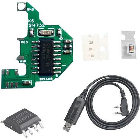 Adecuado para el módulo SI4732 + chip de 2M + cable de programación USB, módulo de modificación de onda corta versión V2 FPC, adecuado para Quansheng UV-K5 UV-K6