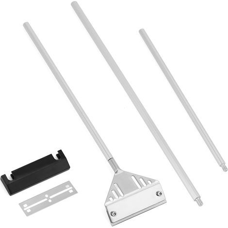 Aquarium Scraper, Stainless Steel 75 cm, 10 Blades, Glass Cleaner and Algae Remover, for Glass Aquariums (1/5)