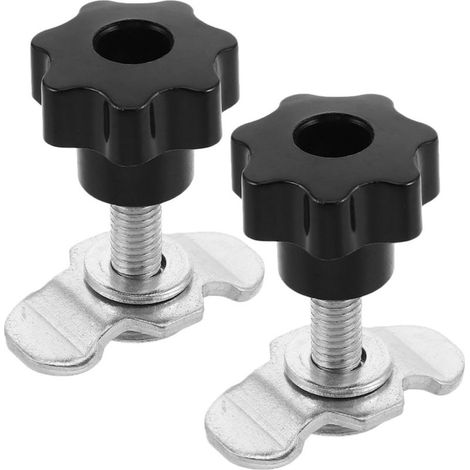 2pcs (M8x40mm)Raccord à Vis pour Rail 10x Rails d'arrimage d'extrémité m8x40mm Airline Ferrure d'extrémité pour Rails d'avion et Rails d'arrimage pour Caravanes Fourgonnettes et Remorques (1/5)