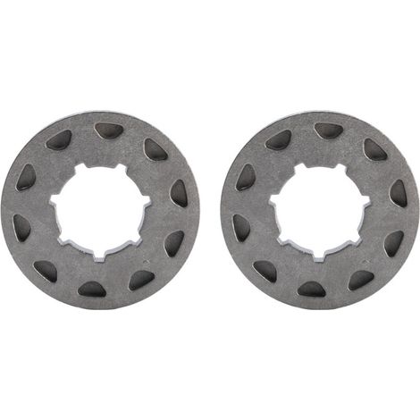 Piñón de llanta para motosierra de 22 mm, 2 piezas, 3/8 pulgadas-10, construcción robusta de alta resistencia para 10 dientes -Crezuo