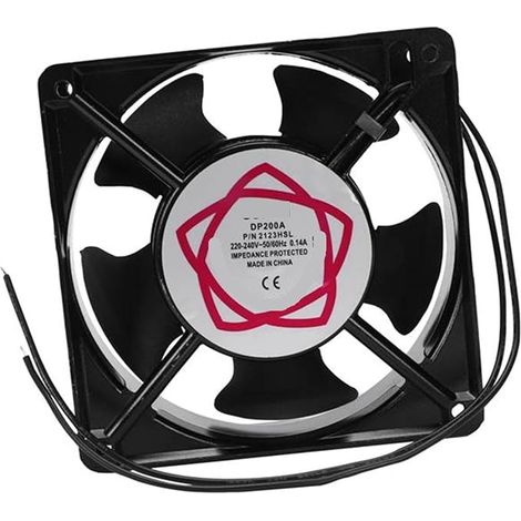 Ventilateur de refroidissement à 5 pales avec cadre en métal et axial AC 220/240 V 0,14 A 22 W 120 x 120 x 38 mm