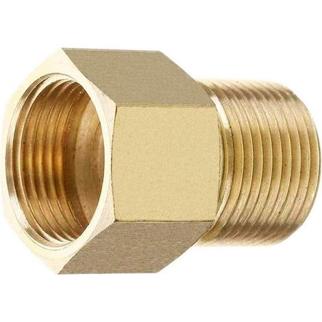 Coupleur de Nettoyeur Haute Pression en Laiton, métrique M22 15 mm mâle vers M22 14/15 mm Femelle Filetage Interne Adaptateur de Tuyau (1/5)