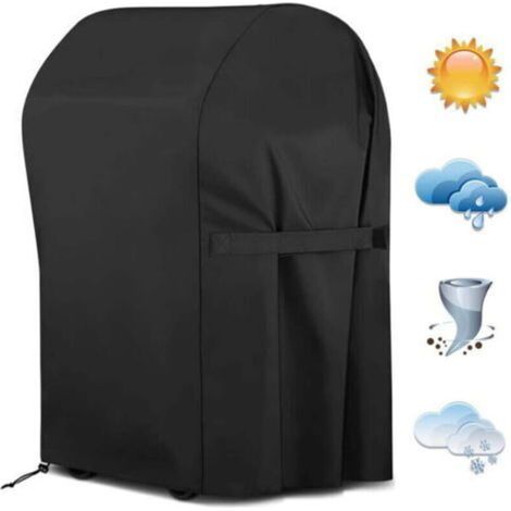 Housse de barbecue, Housse de protection pour barbecue à gaz étanche pour barbecue, Housse de protection pour barbecue à gaz Capot 77 x 67 x 110 cm Noir (1/5)