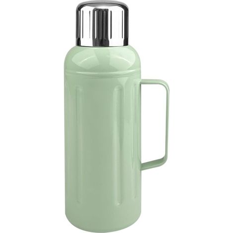 Bouteille Isotherme 800ml, Gourde Inox, Gourde Isotherme en Acier Inoxydable, Thermos avec Tasse Bouteille, Double Paroi (Vert) (1/5)