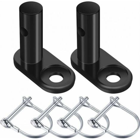 2 Jeux Coupleur de Remorque de Vélo Connecteur d'Attelage de Remorque de Vélo Remplacement d’Attelage de Remorque en Acier Adaptateur de Montage Coupleur de Vélo Adaptateur de Fixation (1/4)