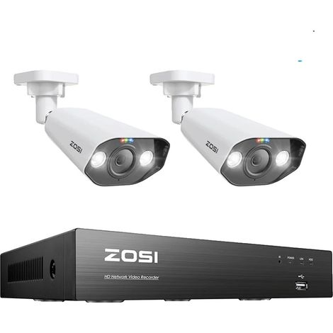 Système de vidéosurveillance, Résolution 8MP, Capacité de vision nocturne, Beige-a, Aucun-a (1/2)