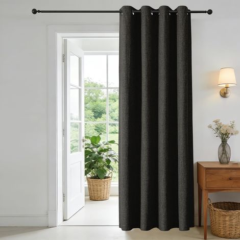 Rideau Occultant Lot de 1 Panneaux H245 x B135 cm Thermiques Isolant Anti Froid et Chaleur pour Chambre Salon Cuisine (1/5)