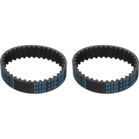 2pcs HTD-5M Rubber Timing Belt, 35 Tooth Closed Loop Synchronous Drive Belts for 3D Printer Pulleys, 175x15x3.6mm (Length x Width x Height) (1/5)