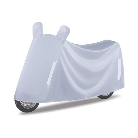 Motorradabdeckung, Schlafmatte für sonnige und regnerische Tage, mit Schutz vor Sonne, Regen und Staub, aus Oxford-Gewebe, CZ-54, grau, 5XL