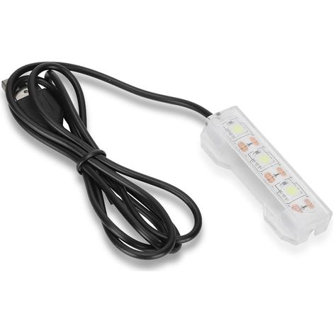 Petite Lumière D'aquarium, Lampe à Clip Rampe LED L'aquarium de Plante Lampe D'éclairage en Plastique Lumineuse pour Décorations Marines D'eau Jardin Aquatique D'intérieur Réservoir Poissons (1/5)