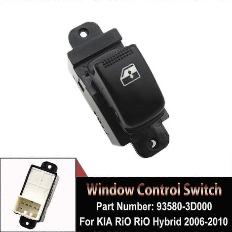 Accessoires auto pour KIA RiO Hybrid 2006 2007-2010 : Bouton de commande de lève-vitre électrique côté passager de haute qualité 93580-3D000 93575-2D000 (1/4)