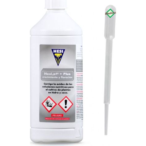 Hesi pH Plus 1 Liter pH Erhöher Nährlösung Wasserpflege Pflanzen (1/5)