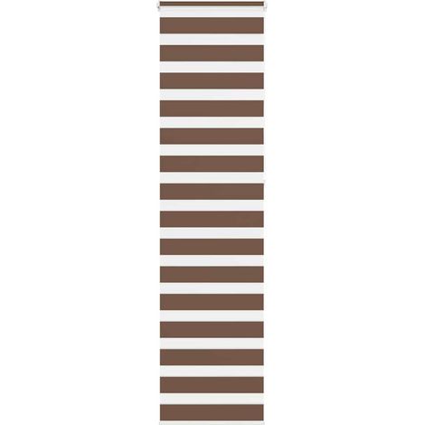 Doppelrollo Braun 60x230 cm Stoffbreite 55,9 cm Polyester