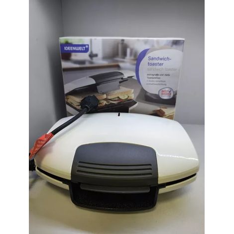Macchina per sandwich Ideanwelt, 750 W, Bianco 1 pz. (1/5)