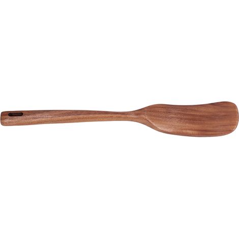 Spatule en Bois Naturel pour Cuisine - Manche Long, Sans Odeur et Sécuritaire pour la Cuisson (1/5)