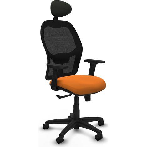 Sedia da ufficio piqueras y crespo ergonomica arancione rete (1/2)