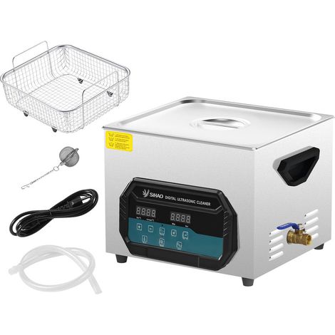 Accueil Nettoyeur à ultrasons 15L Machine à ultrasons multifonction portable pour un nettoyage polyvalent et efficace bleu (1/5)