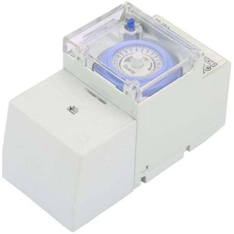 ALLIANDISUlisemMinuterie de 24 Heures, minuterie sur Rail de Guidage DIN, minuterie mécanique mécanique/Manuelle matique 110-230v, pour l'éclairage (1/4)