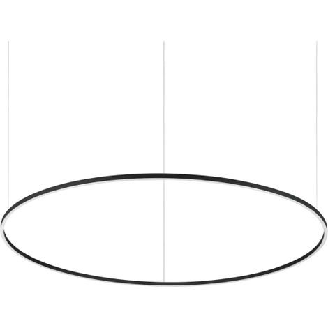 ORACLE SLIM ROUND SOSPENSIONE LED SMD 83 W On-Off 7850 lm 2700 K D.150CM NERO