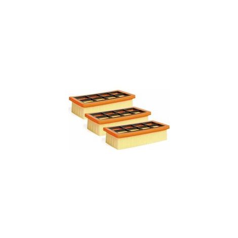 Ensemble de 3 filtres plats et pliables pour aspirateurs Kärcher AD3.200 (1/5)