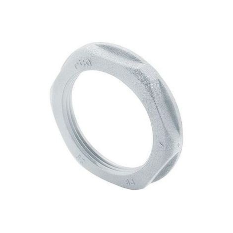 Ecrou plastique ISO25 pour presse étoupe plastique hexagonal à embase gris LEGRAND 386884