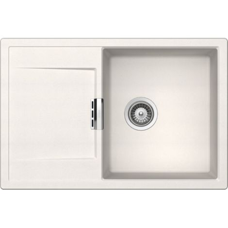 Évier de cuisine Cristadur Mono - 765 x 510 x 195 mm - sous-meuble 50 cm - Coloris Polaris - Schock (1/5)