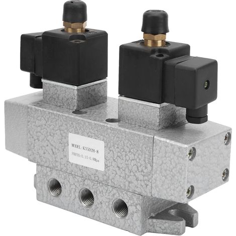 Électrovanne pneumatique 3 positions 5 voies, contrôleur électrique G1/4 po K35D2H-8 8 Hz 12 V CC (1/5)