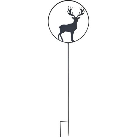 Déco de jardin à piquer Cerf 35 x 122,5 cm Anthracite (1/3)
