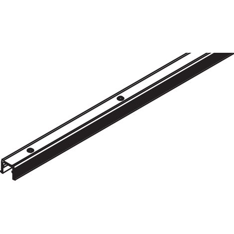 Hawa Einfachführungsschiene, Alu, gelocht, zum Schrauben, L= 2500 mm