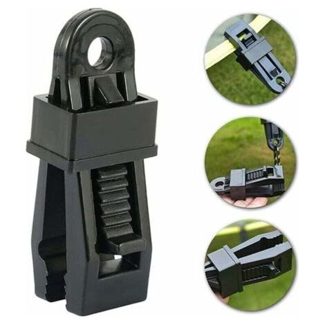 BUNTHAUS Lntyq Lot de 12 pinces à bâche robustes, clip pour tente extérieure pour maintenir la bâche, le pare-soleil de voiture, la piscine