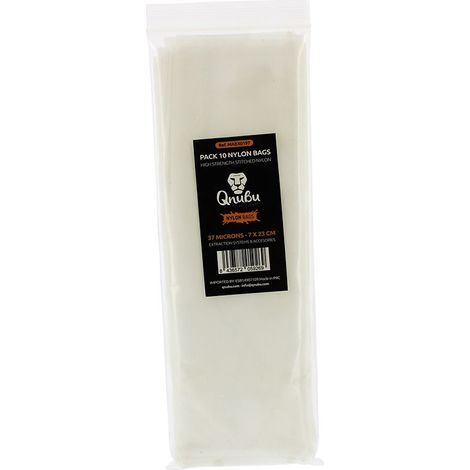 Lot de 10 sacs filtrants en nylon pour extraction - 37 microns 7x23cm