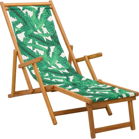 Folding Sun Lounger 3 Position Solid Eucalyptus Wood vidaXL (1/5)