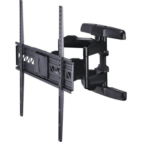 Support Mural TV FULLMOTION inclinable et pivotant pour TV écran Plat Entre 119 cm et 229 cm (47" à 90"), jusqu'à 75 kg de Charge supportée, VESA 800x600, Noir