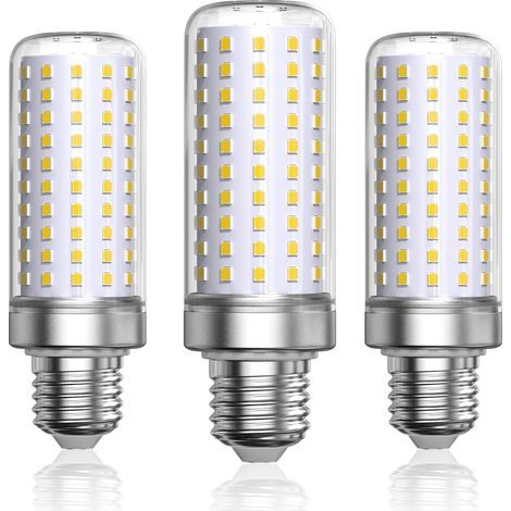 Ampoule Maïs LED E27 Blanc Froid 6000K, 1800LM, Équivaut à Ampoule Halogène 200W Lampe,Ampoules Maïs Lampe Led E27 pour salon, lustre, porche (Non dimmable,Lot de 3) (1/5)