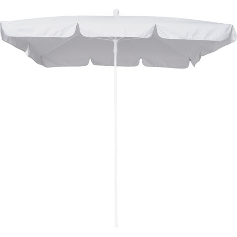 Parasol Maffei Art.113R gris clair 185 x 125 x h 230 cm cadre en acier