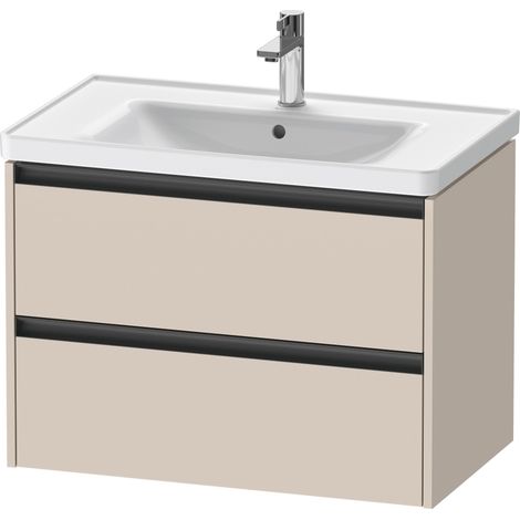 Duravit Ketho.2 bâti-support pour lavabo suspendu, 2 tiroirs,