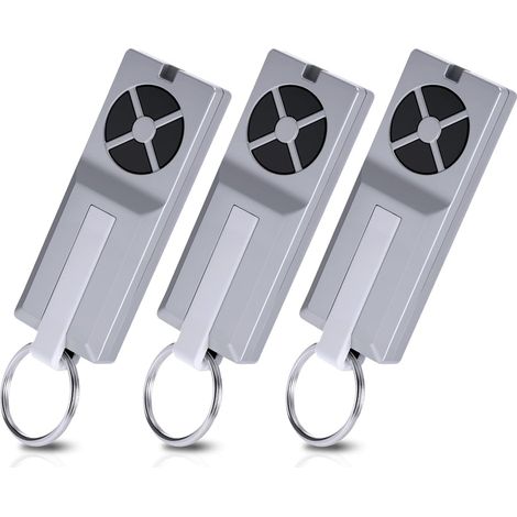 Lot de 3 télécommandes universelles 4 canaux pour porte de garage - Compatible avec TX4RUNI - 433,92 MHz - Pour motorisation de garage et de porte extérieure - Avec batterie (1/5)