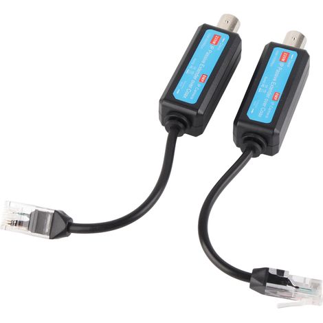 paire d'extensions coaxiales passives 10/100 Mbps 1 canal pour caméra NVR IP (1/5)