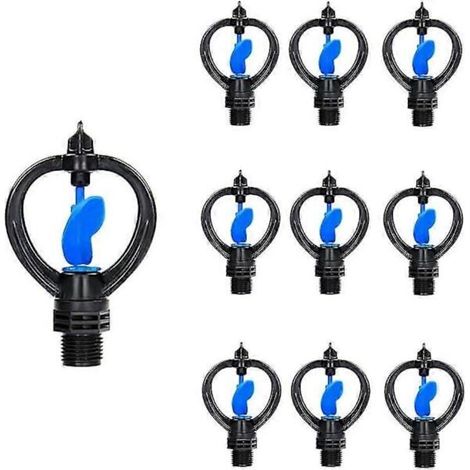 Lot de 10 arroseurs papillon à 4 points, rotation à 360°, pour jardin et pelouse - Cadeau spécial - tfrf-AquaForge (1/4)