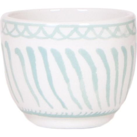 Cache-pot Décoratif Granada en Céramique Émaillée Style Méditerranéen Turquoise Ø 6 cm - PANGIVO (1/3)