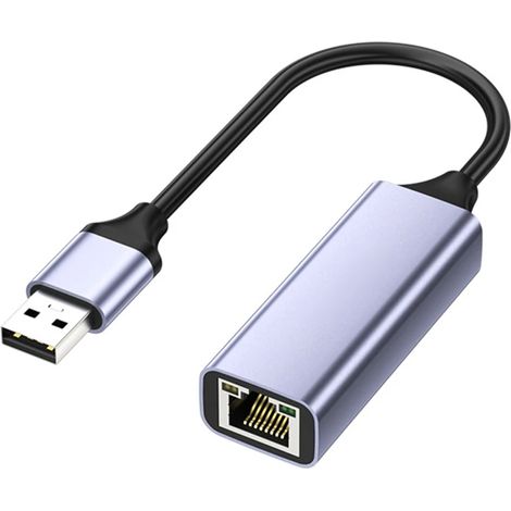 Adaptador USB C a Ethernet  Plateado