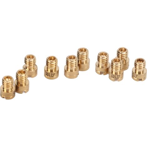 Gicleur principal carburateur 10 pièces métal buse 82-105 pour scooter GY6 50cc 139QMB (1/5)